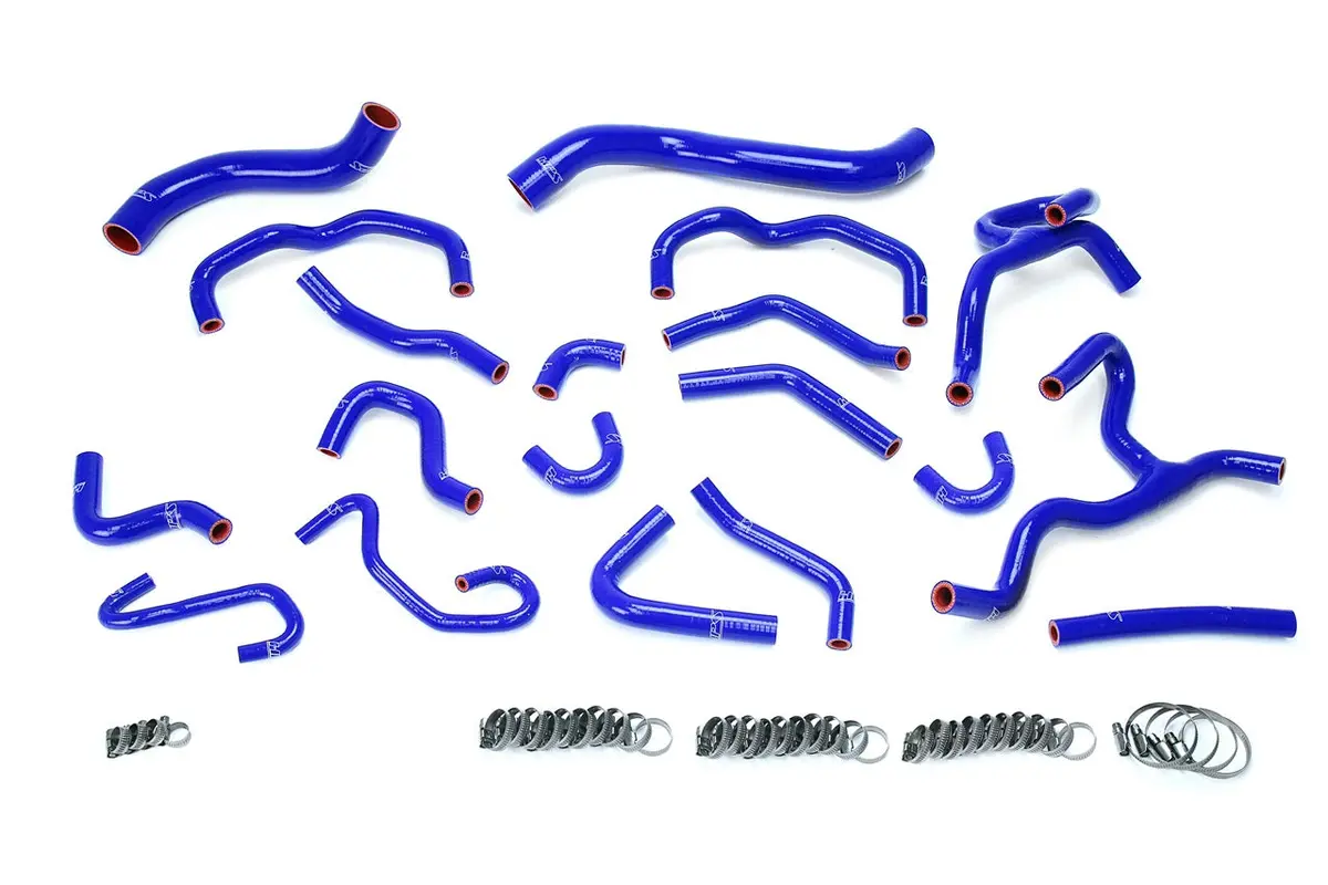 Hps Performance High Temp Reinforced Silicone Radiator And Heater Coolant Hose Kit, Blue, 57-1709-Blue 1