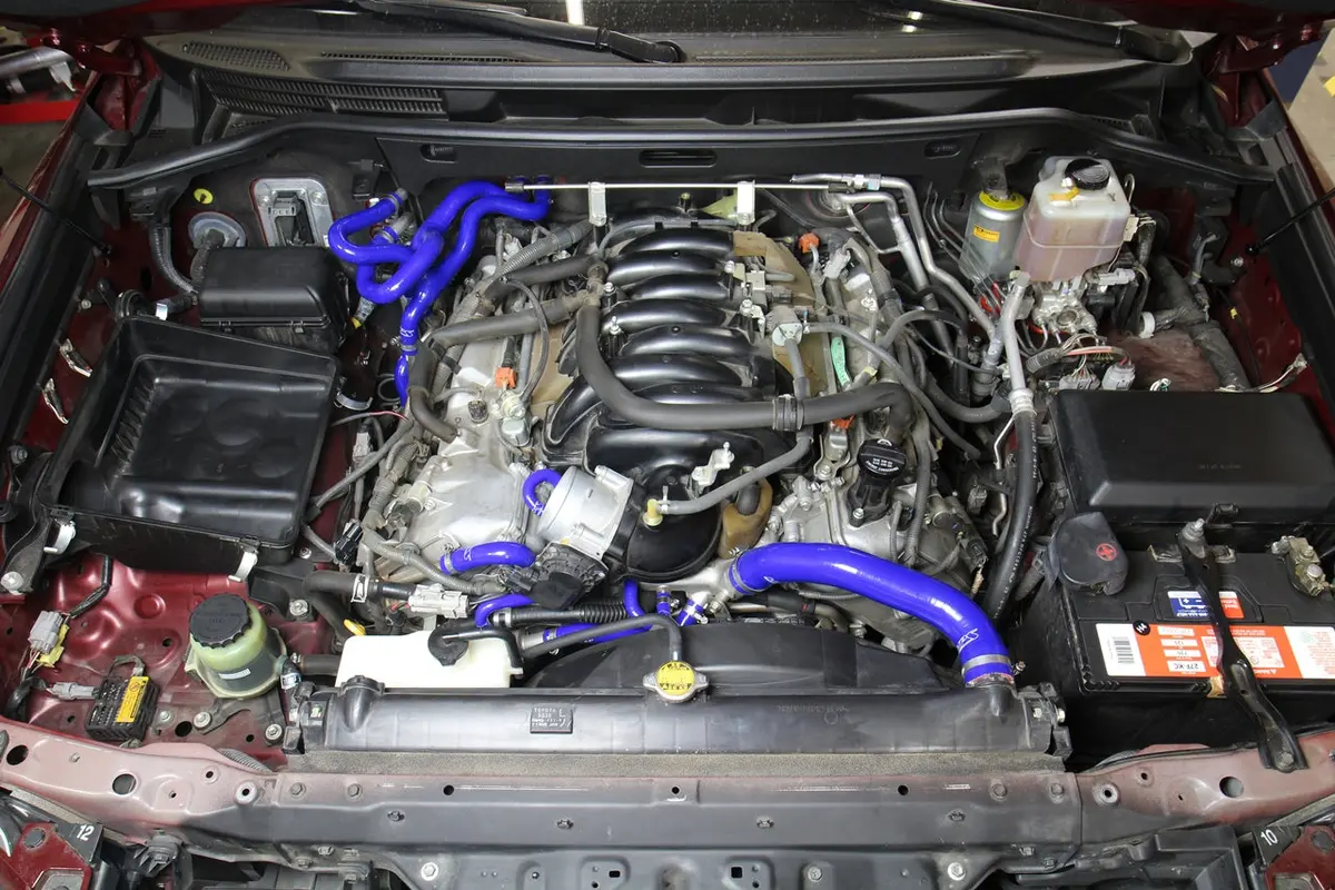 Hps Performance High Temp Reinforced Silicone Radiator And Heater Coolant Hose Kit, Blue, 57-1709-Blue 2