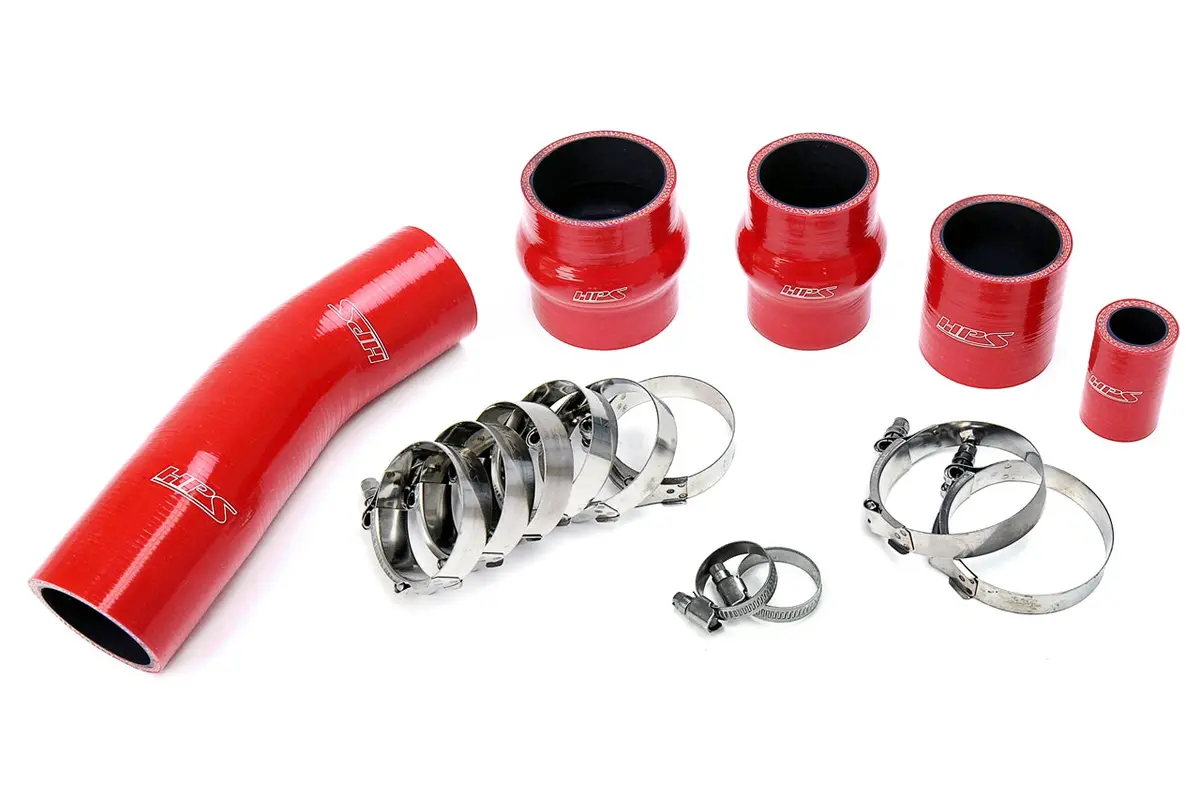 Hps Performance High Temp Reinforced Silicone Intercooler Hose Boots Kit, Red, 57-1711-Red 1