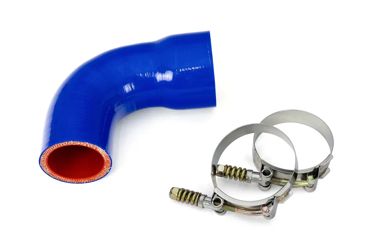 Hps Performance Silicone Transmission Oil Cooler Coolant Hose Volvo Mack Mp7 Engine Trucks, Replace Oe Part # 22882164 , 57-1715, Blue, 57-1715-Blue 1
