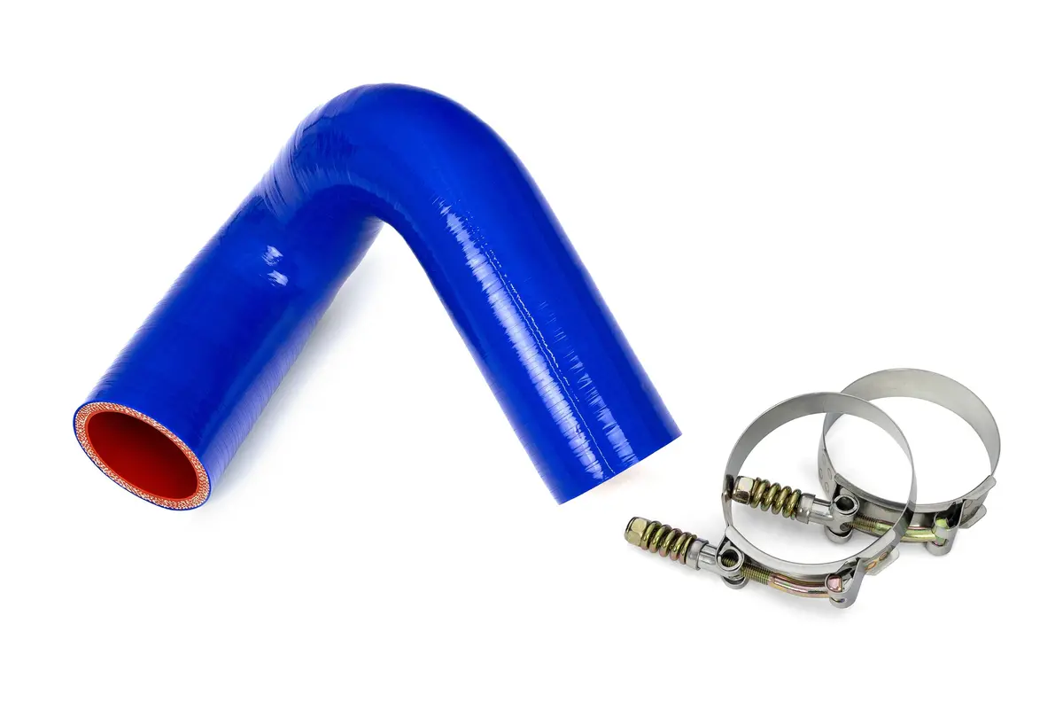 Hps Performance Silicone Transmission Oil Cooler Coolant Hose Volvo Mack Mp7 Engine Trucks, Replace Oe Part # 22882156, 57-1716, Blue, 57-1716-Blue 1
