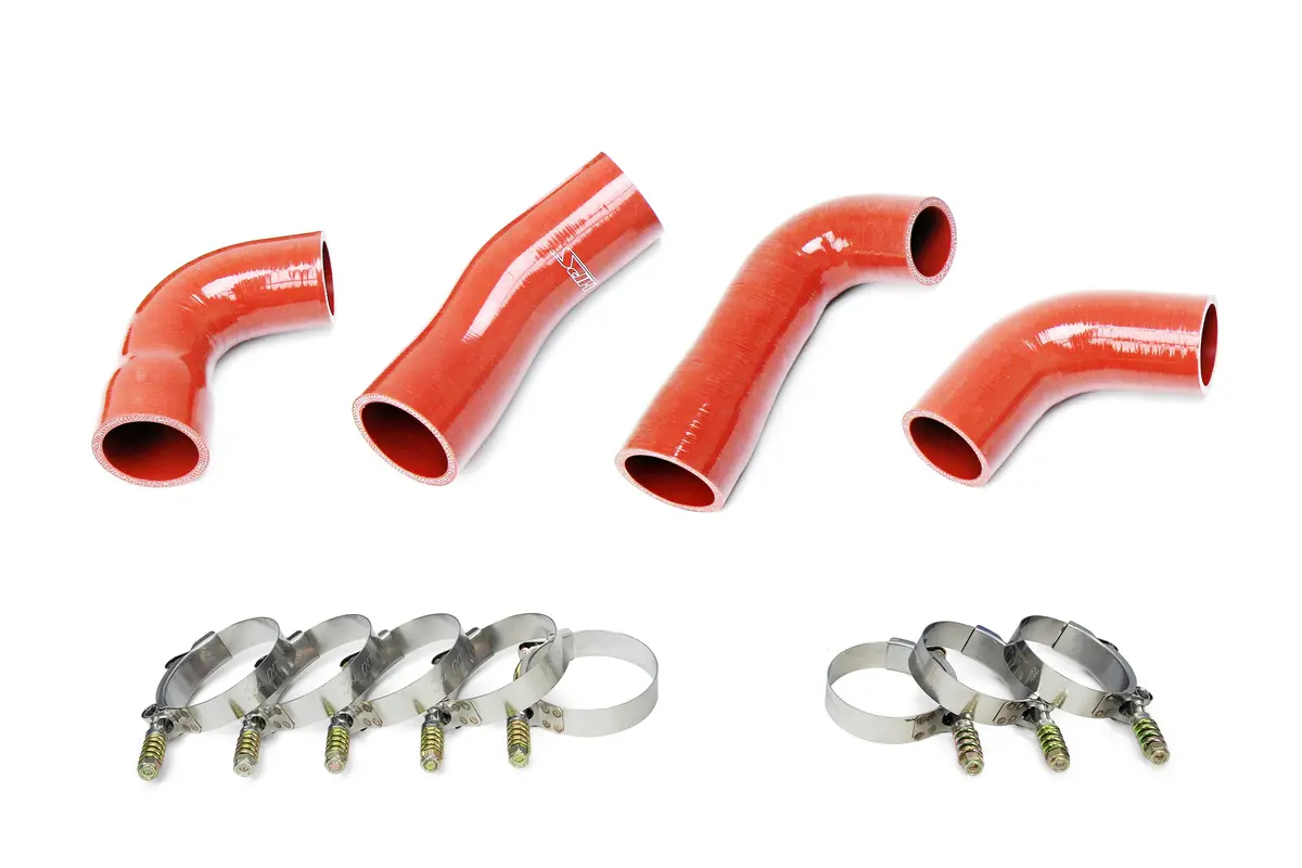 Hps Performance Silicone Transmission Oil Cooler Coolant Hose Kit, Mack Trucks 2007-2016 Mp7 Engine Replace Oe Part # 20934539 , 21548313 , 24926501 , 21209748, Orange, 57-1721 1