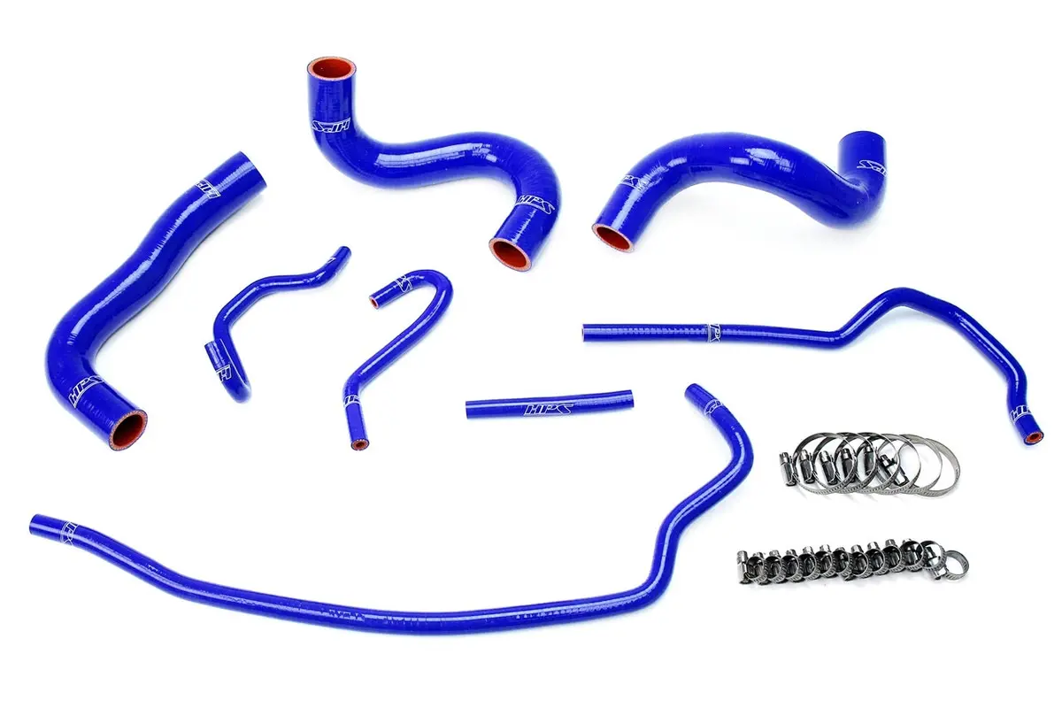 Hps Performance High Temp Reinforced Silicone Radiator Coolant Hose Kit, Blue, 57-1723-Blue 1