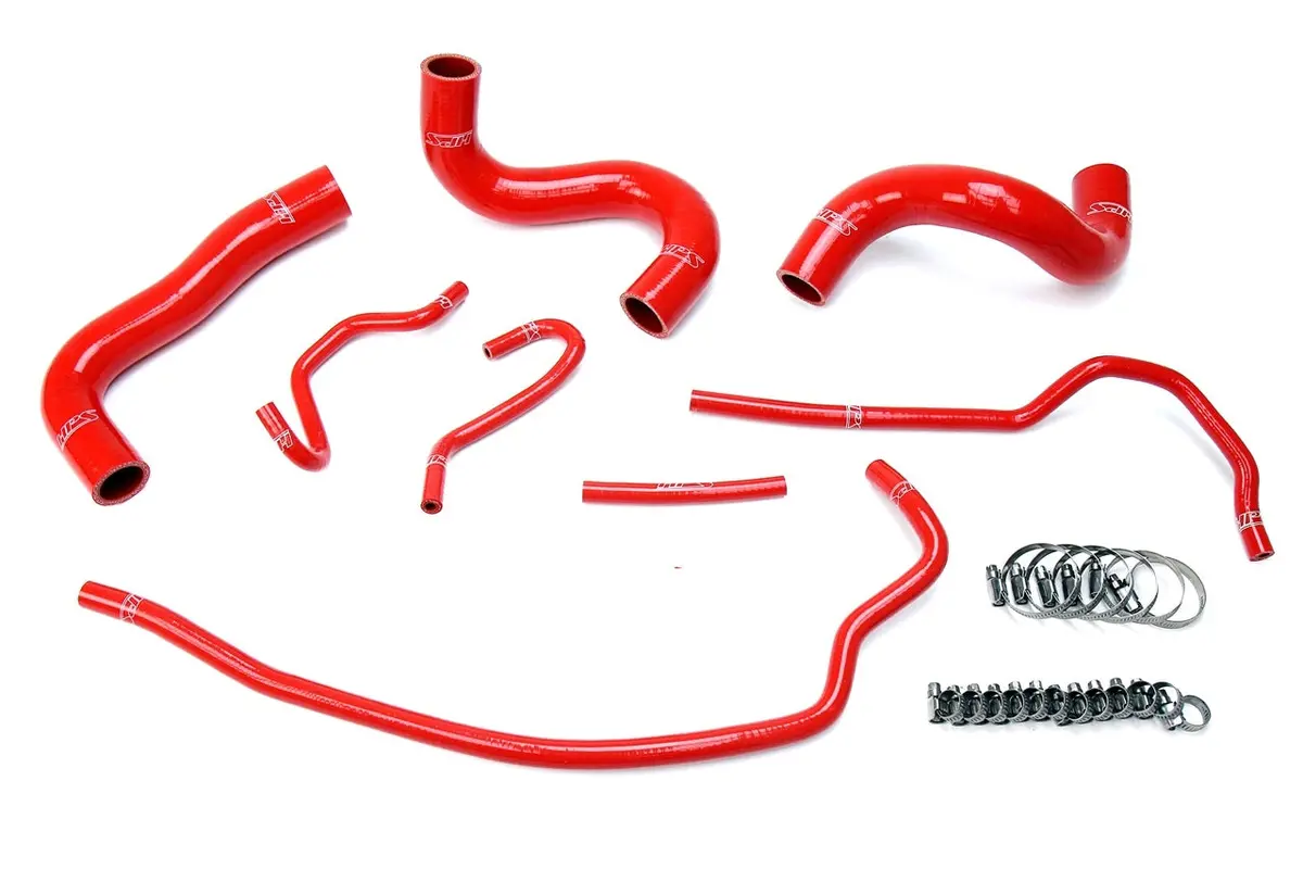 Hps Performance High Temp Reinforced Silicone Radiator Coolant Hose Kit, Red, 57-1723-Red 1