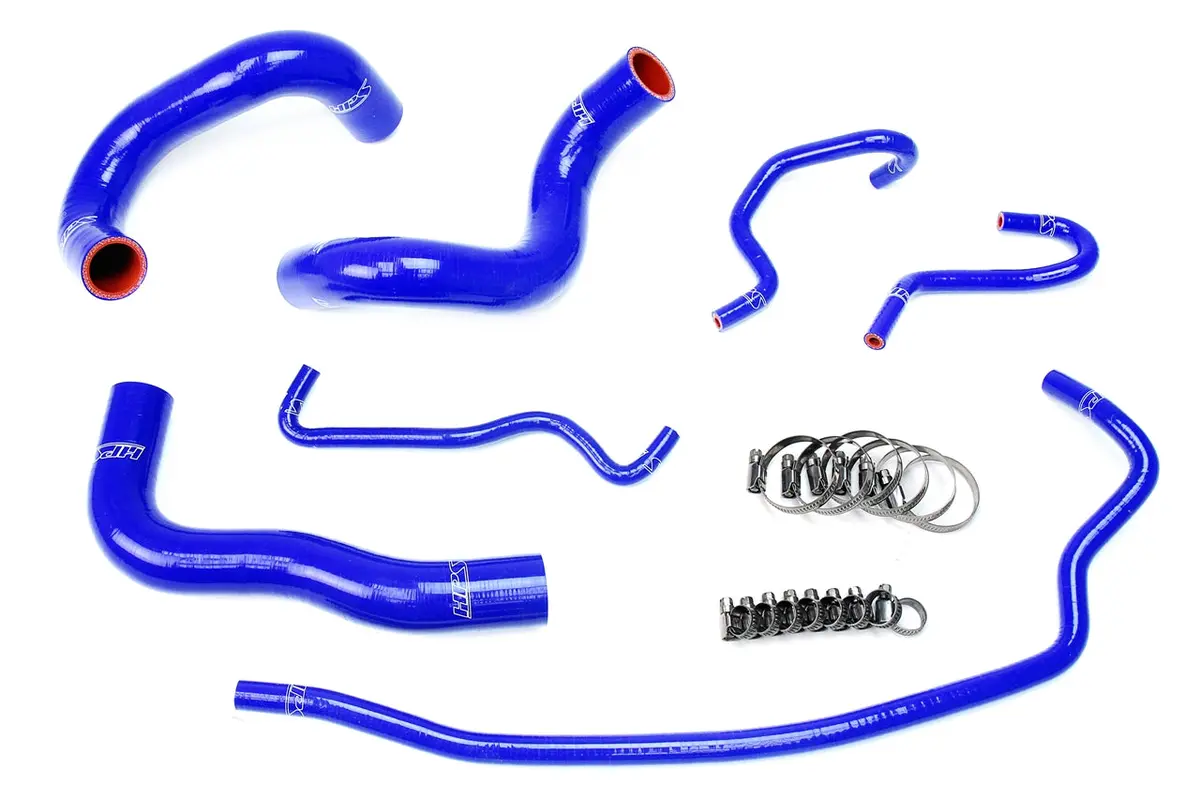 Hps Performance High Temp Reinforced Silicone Radiator Coolant Hose Kit, Blue, 57-1724-Blue 1