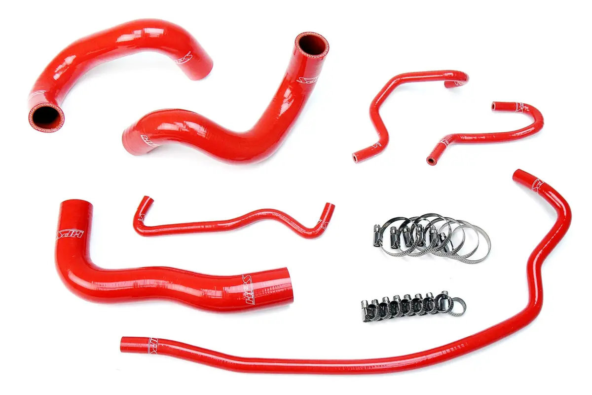 Hps Performance High Temp Reinforced Silicone Radiator Coolant Hose Kit, Red, 57-1724-Red 1