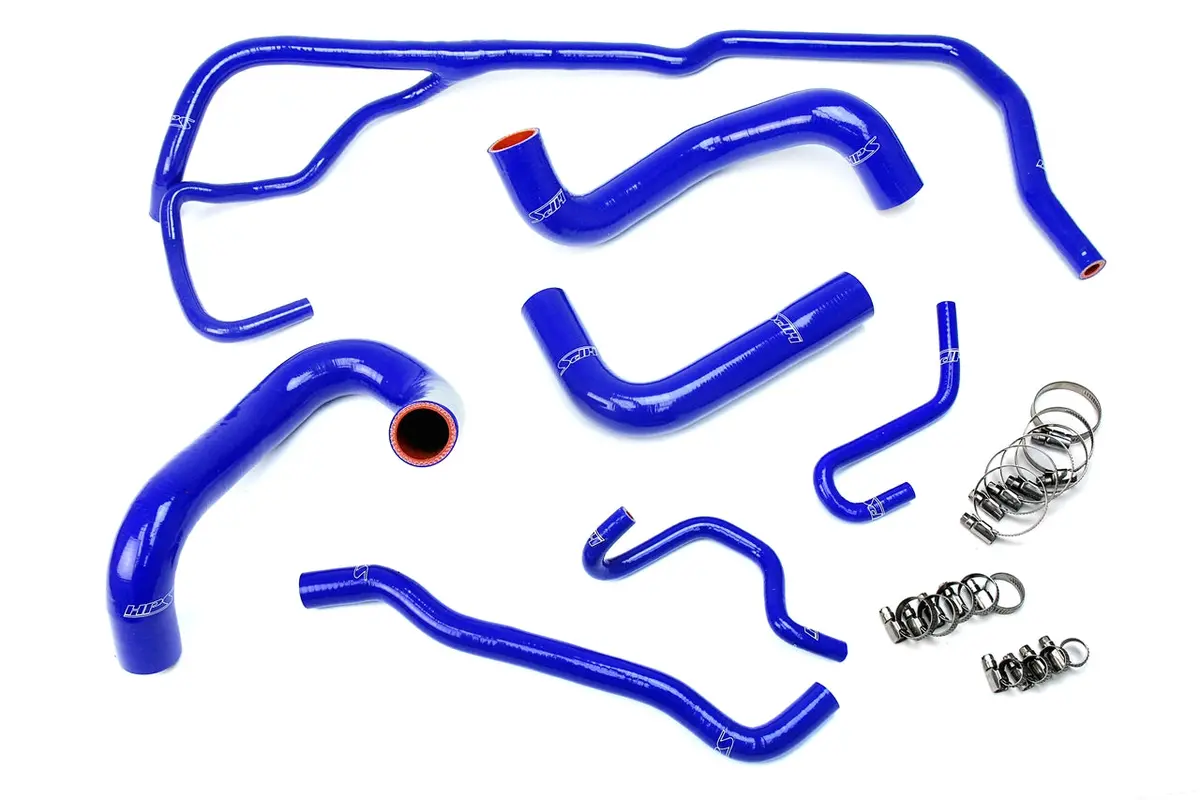 Hps Performance High Temp Reinforced Silicone Radiator Coolant Hose Kit, Blue, 57-1725-Blue 1