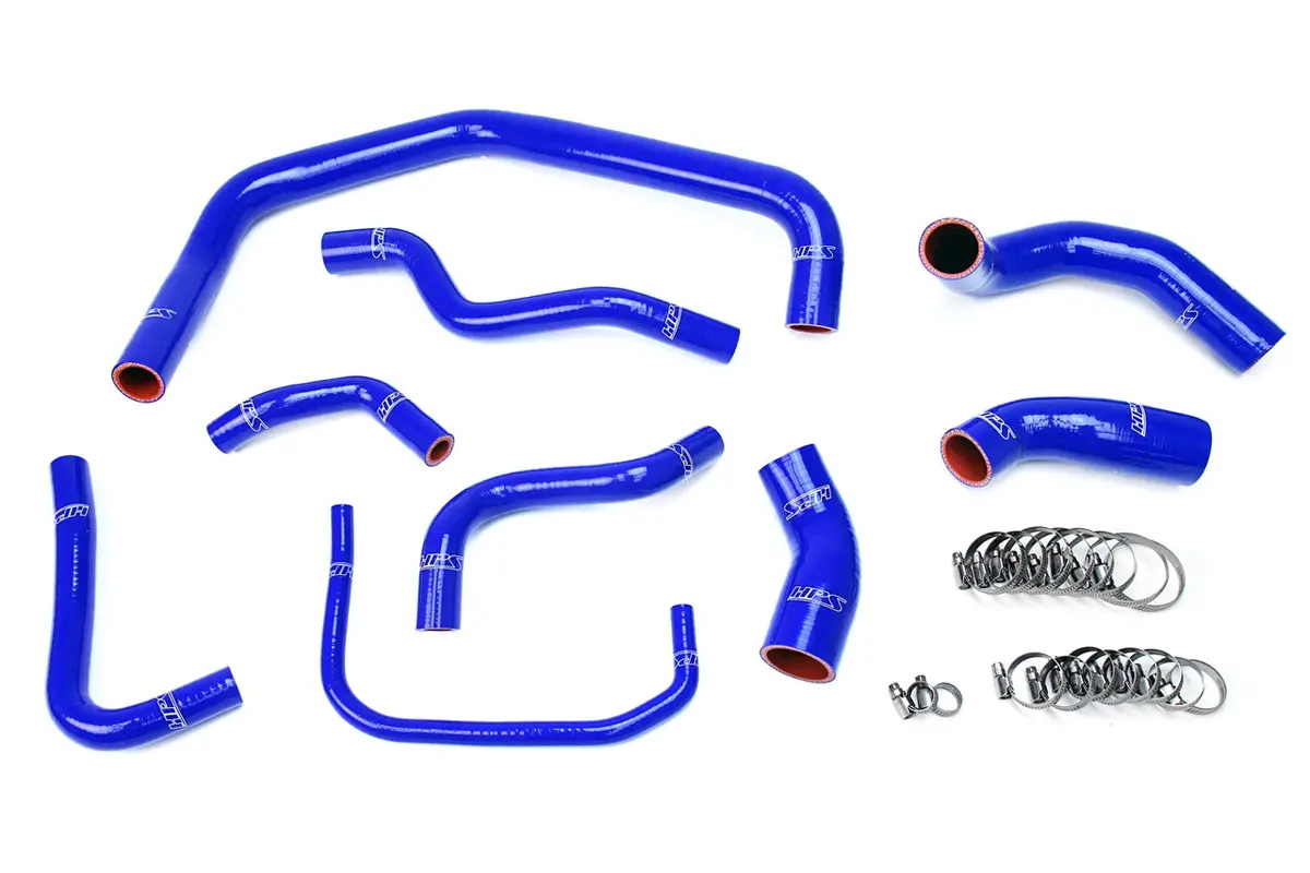 Hps Performance High Temp Reinforced Silicone Radiator Coolant Hose Kit, Blue, 57-1728-Blue 1