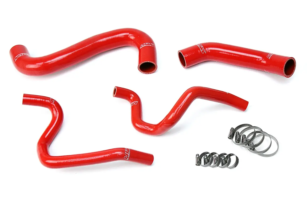 Hps Performance High Temp Reinforced Silicone Radiator And Heater Coolant Hose Kit, Red, 57-1731-Red 1