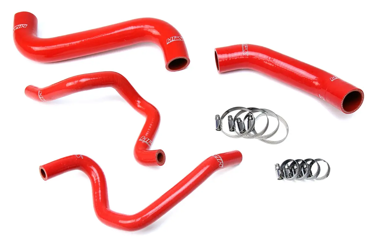 Hps Performance High Temp Reinforced Silicone Radiator And Heater Coolant Hose Kit, Red, 57-1732-Red 1