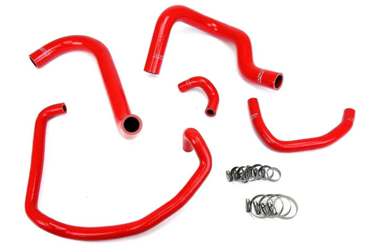 Hps Performance High Temp Reinforced Silicone Radiator And Heater Coolant Hose Kit, Red, 57-1746-Red 1