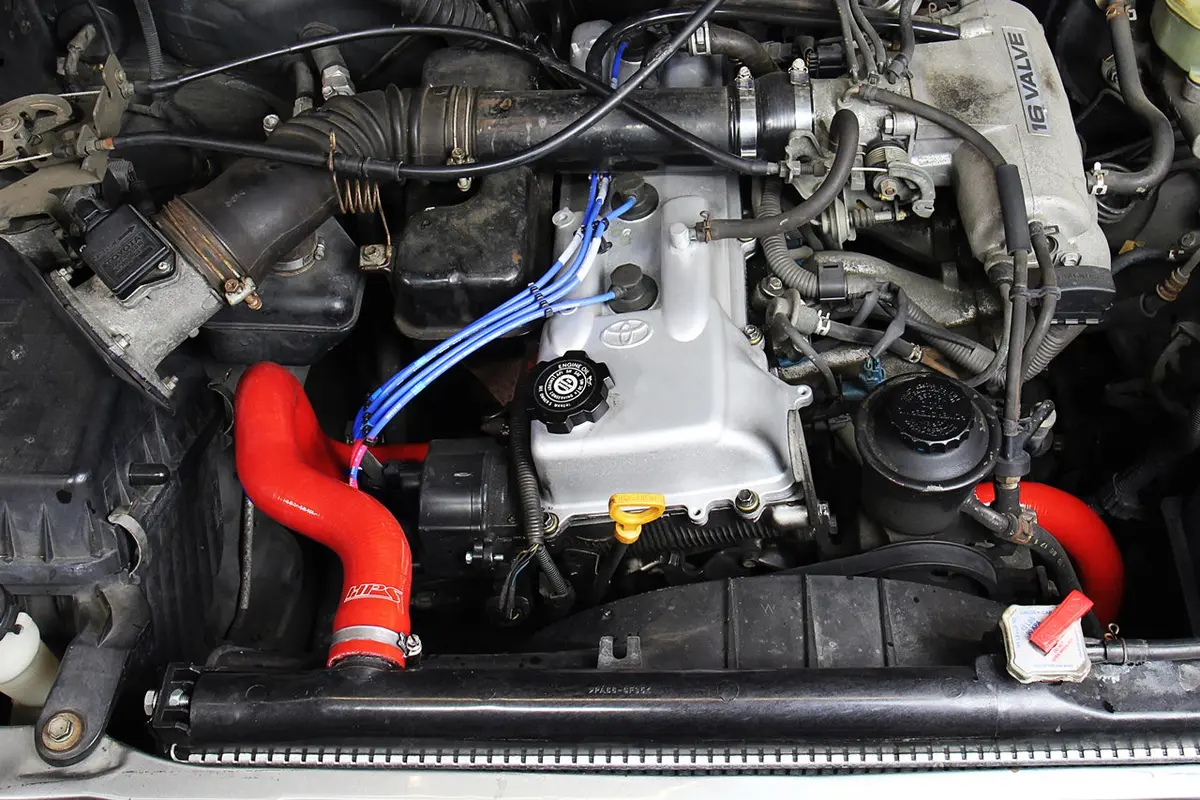 Hps Performance High Temp Reinforced Silicone Radiator Coolant Hose Kit, Red, 57-1746R-Red 2
