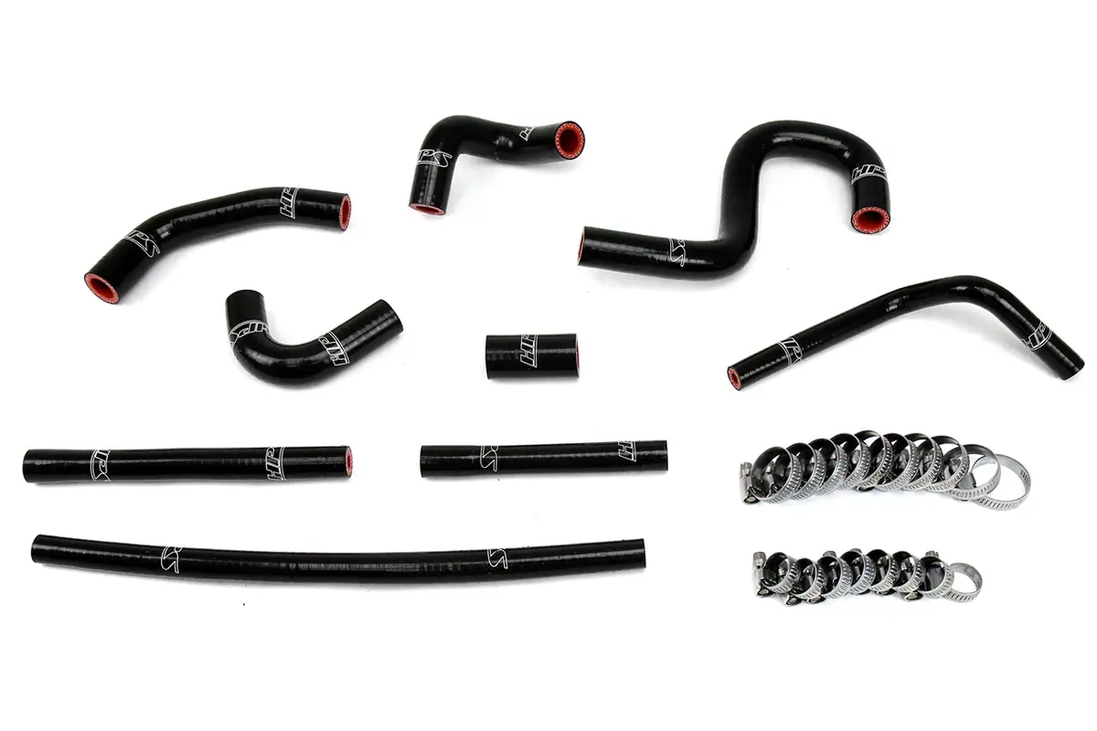 Hps Performance High Temp Reinforced Silicone Heater Coolant Hose Kit, Black, 57-1798-Blk 1