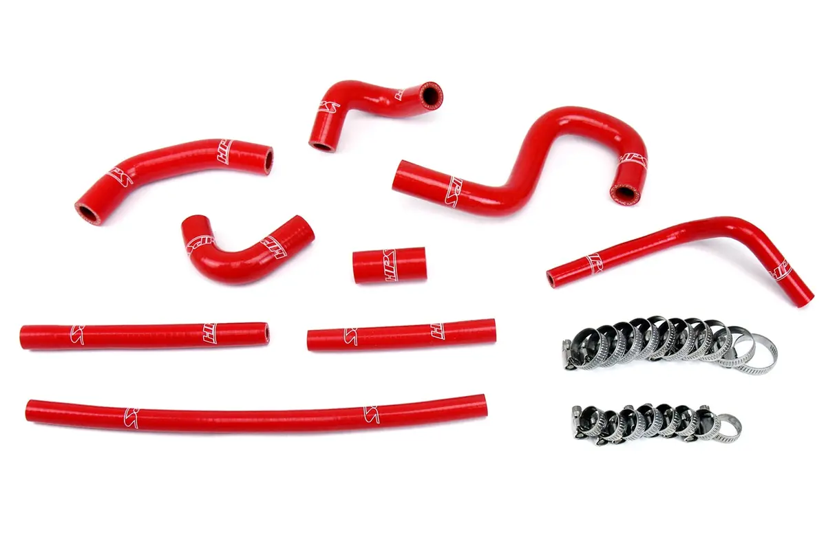 Hps Performance High Temp Reinforced Silicone Heater Coolant Hose Kit, Red, 57-1798-Red 1