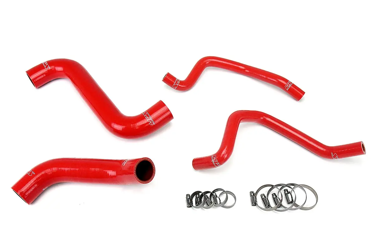 Hps Performance High Temp Reinforced Silicone Radiator And Heater Coolant Hose Kit, Red, 57-1809-Red 1