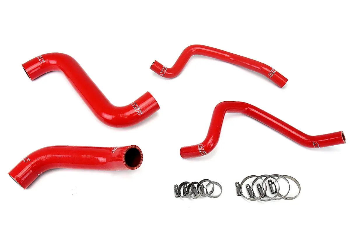 Hps Performance High Temp Reinforced Silicone Radiator And Heater Coolant Hose Kit, Red, 57-1810-Red 1