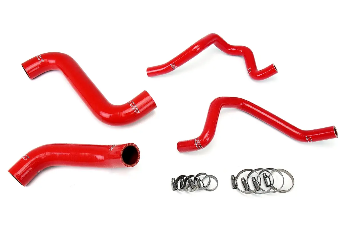 Hps Performance High Temp Reinforced Silicone Radiator And Heater Coolant Hose Kit, Red, 57-1811-Red 1