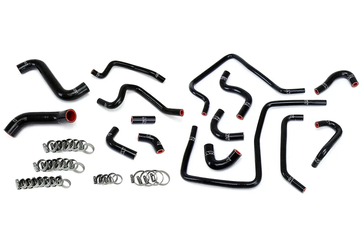 Hps Performance High Temp Reinforced Silicone Radiator, Heater And Ancillary Coolant Hose Kit, Black, 57-1812-Blk 1