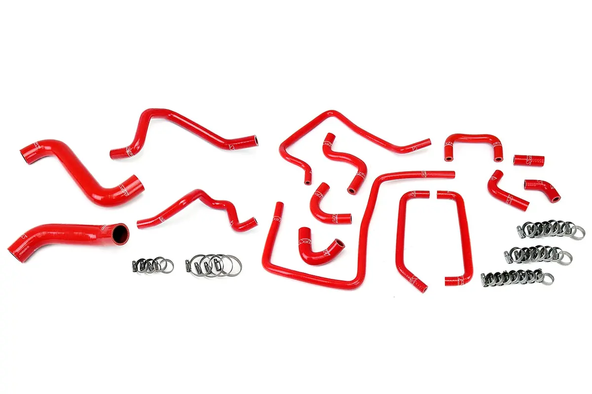 Hps Performance High Temp Reinforced Silicone Radiator, Heater And Ancillary Coolant Hose Kit, Red, 57-1814-Red 1
