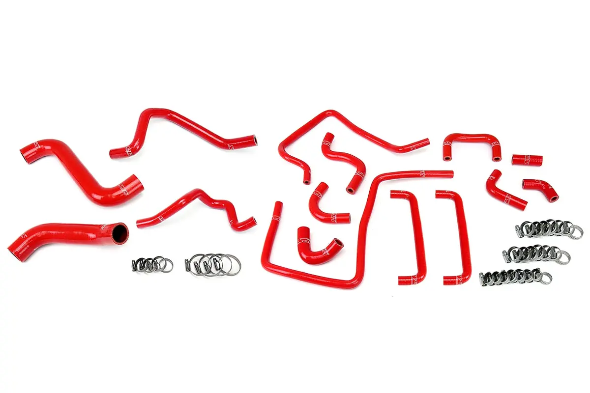 Hps Performance High Temp Reinforced Silicone Radiator, Heater And Ancillary Coolant Hose Kit, Red, 57-1815-Red 1