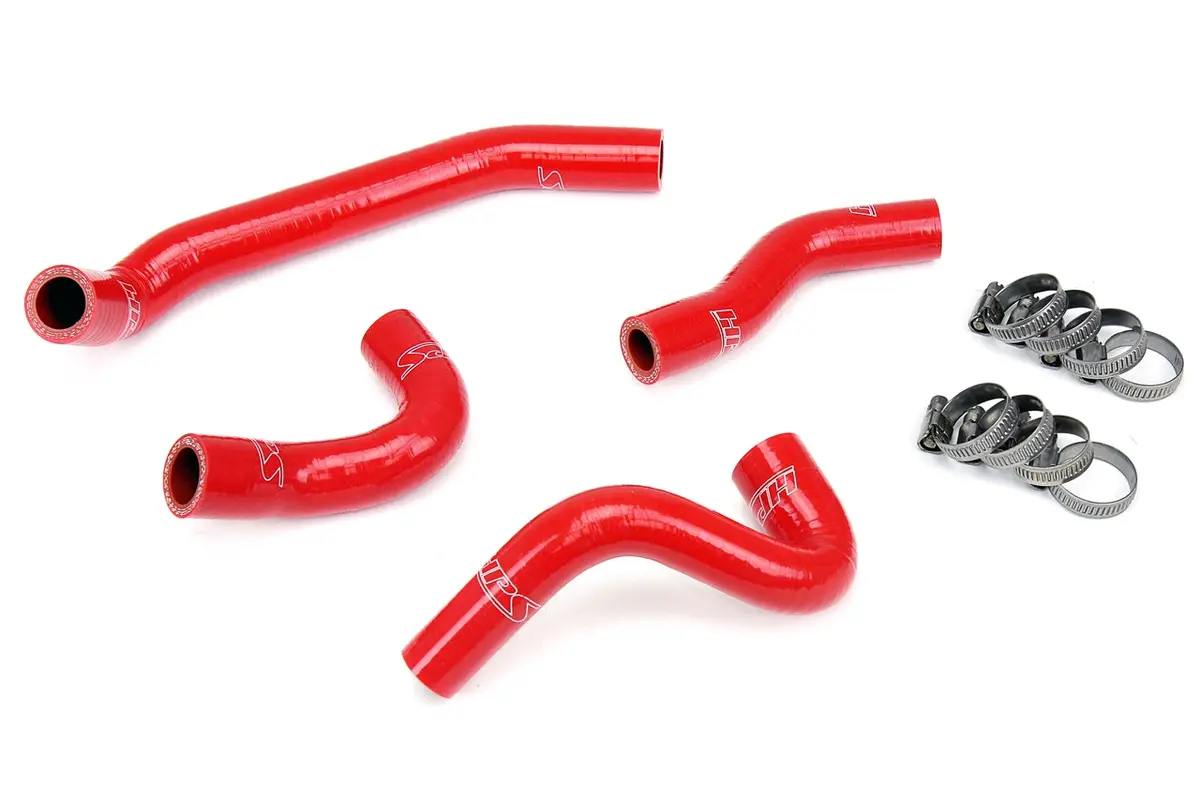 Hps Performance High Temp Reinforced Silicone Radiator Coolant Hose Kit, Red, 57-1824-Red 1