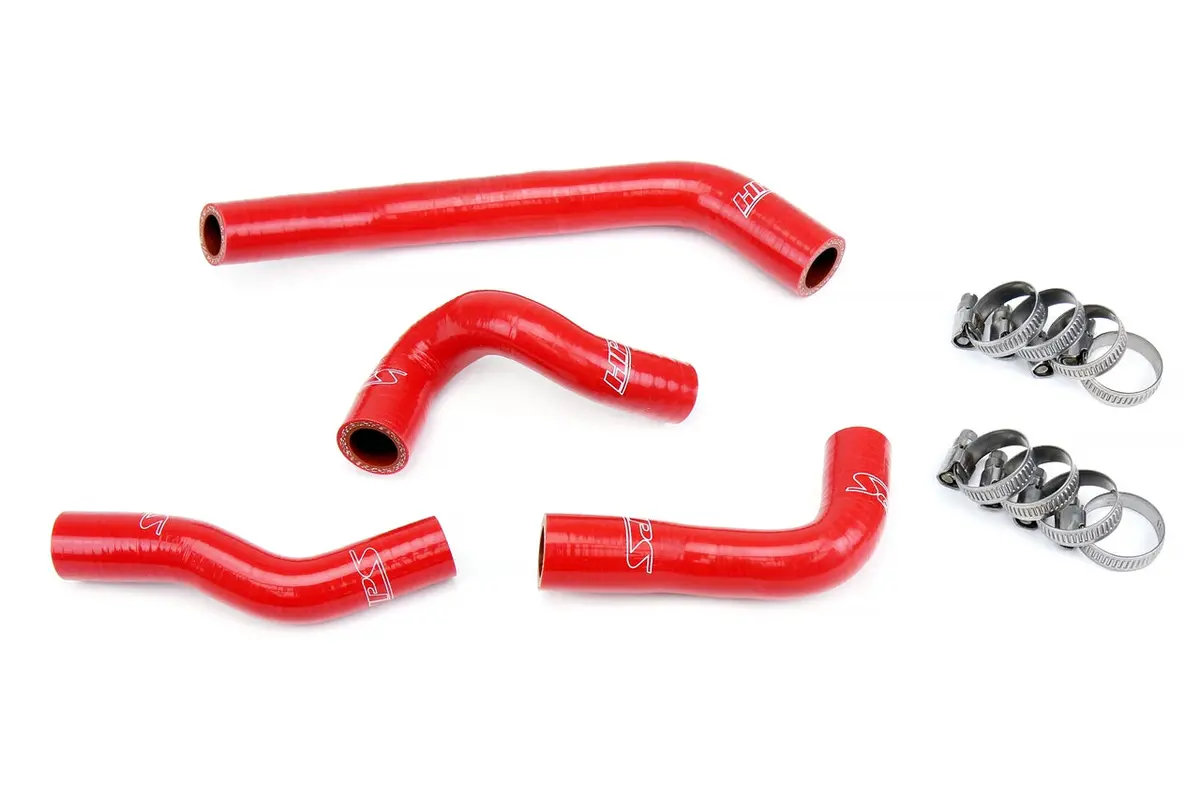 Hps Performance High Temp Reinforced Silicone Radiator Coolant Hose Kit, Red, 57-1825-Red 1