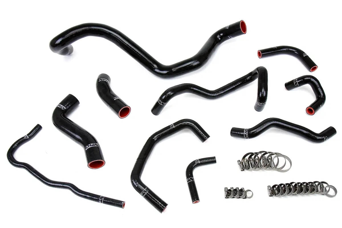 Hps Performance High Temp Reinforced Silicone Radiator Coolant Hose Kit, Black, 57-1838-Blk 1
