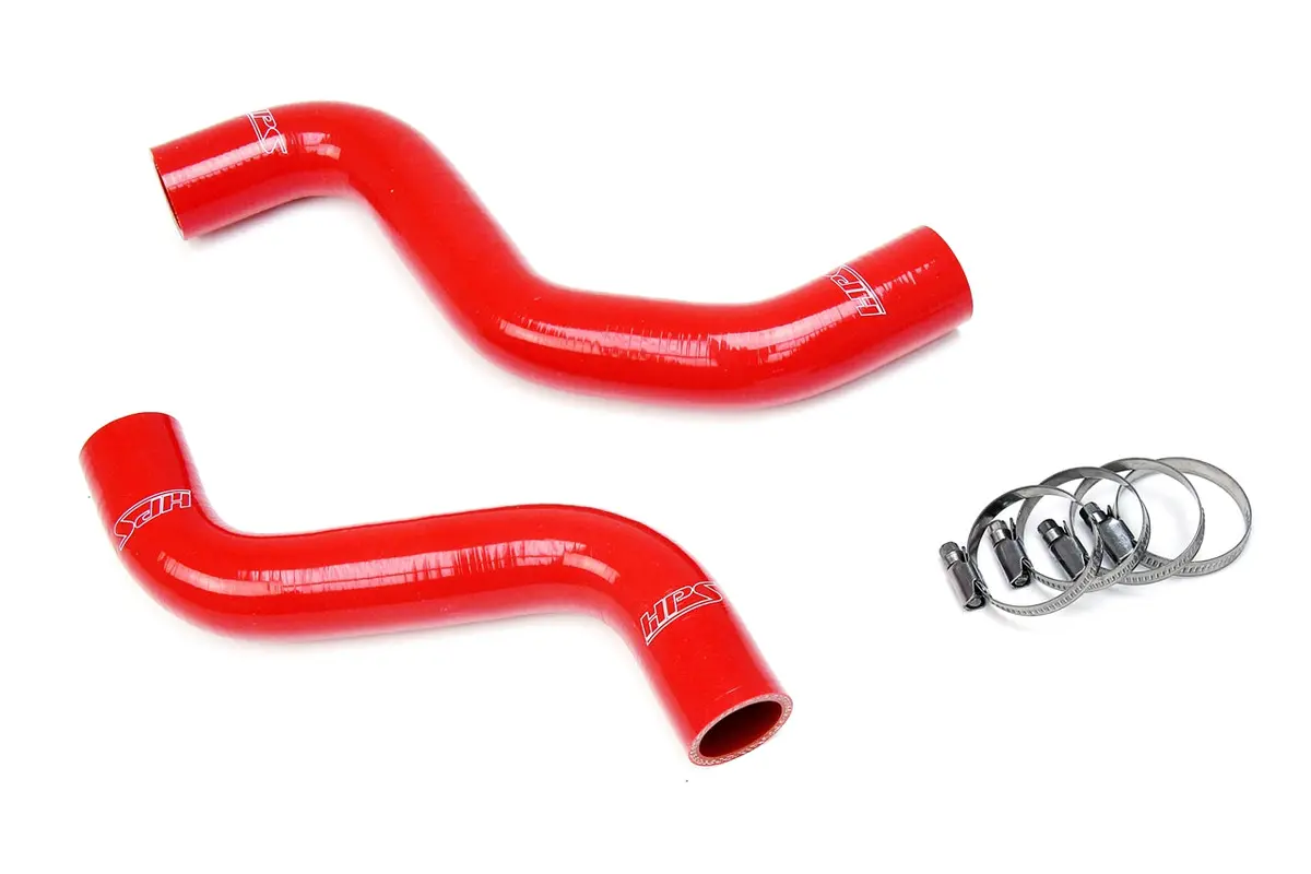 Hps Performance High Temp Reinforced Silicone Radiator Coolant Hose Kit, Red, 57-1840-Red 1