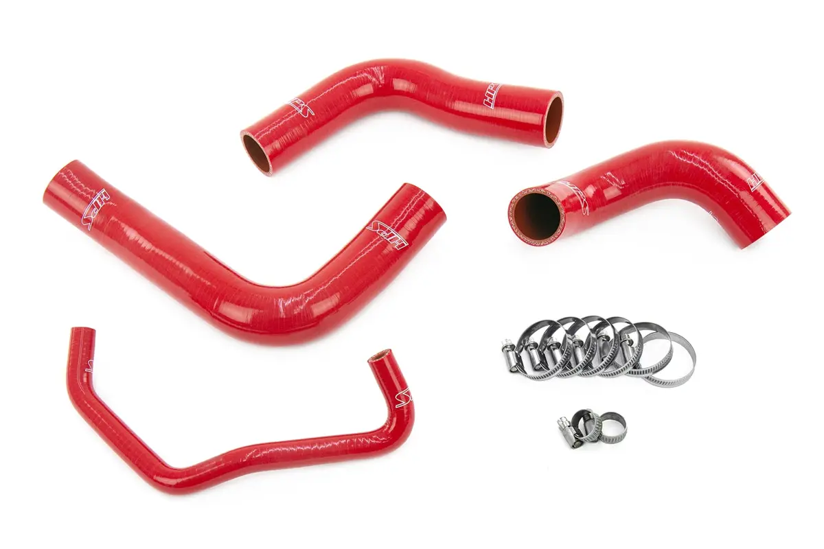 Hps Performance High Temp Reinforced Silicone Radiator Coolant Hose Kit, Red, 57-1842-Red 1
