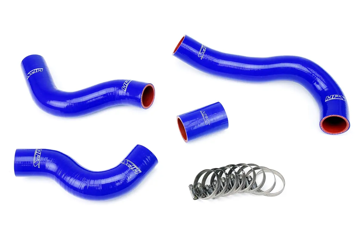 Hps Performance High Temp Reinforced Silicone Radiator Coolant Hose Kit, Blue, 57-1847-Blue 1
