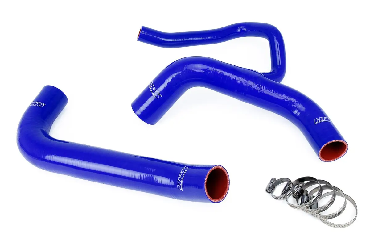 Hps Performance High Temp Reinforced Silicone Radiator Coolant Hose Kit, Blue, 57-1848-Blue 1