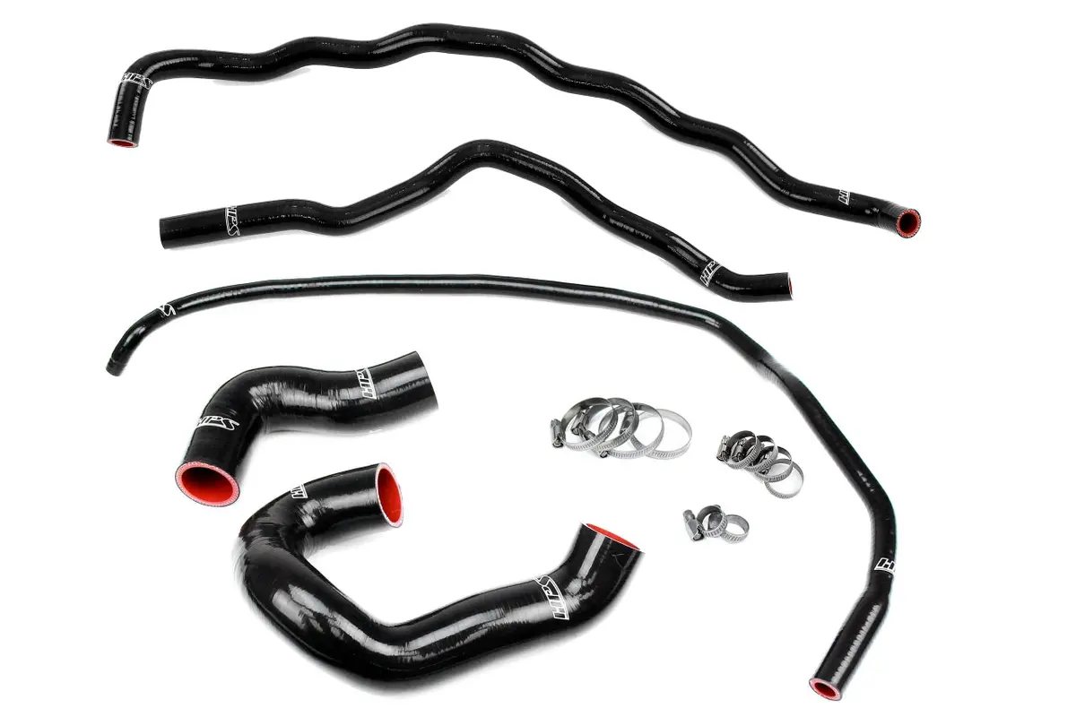 Hps Performance High Temp Reinforced Silicone Radiator And Heater Coolant Hose Kit, Black, 57-1860-Blk 1