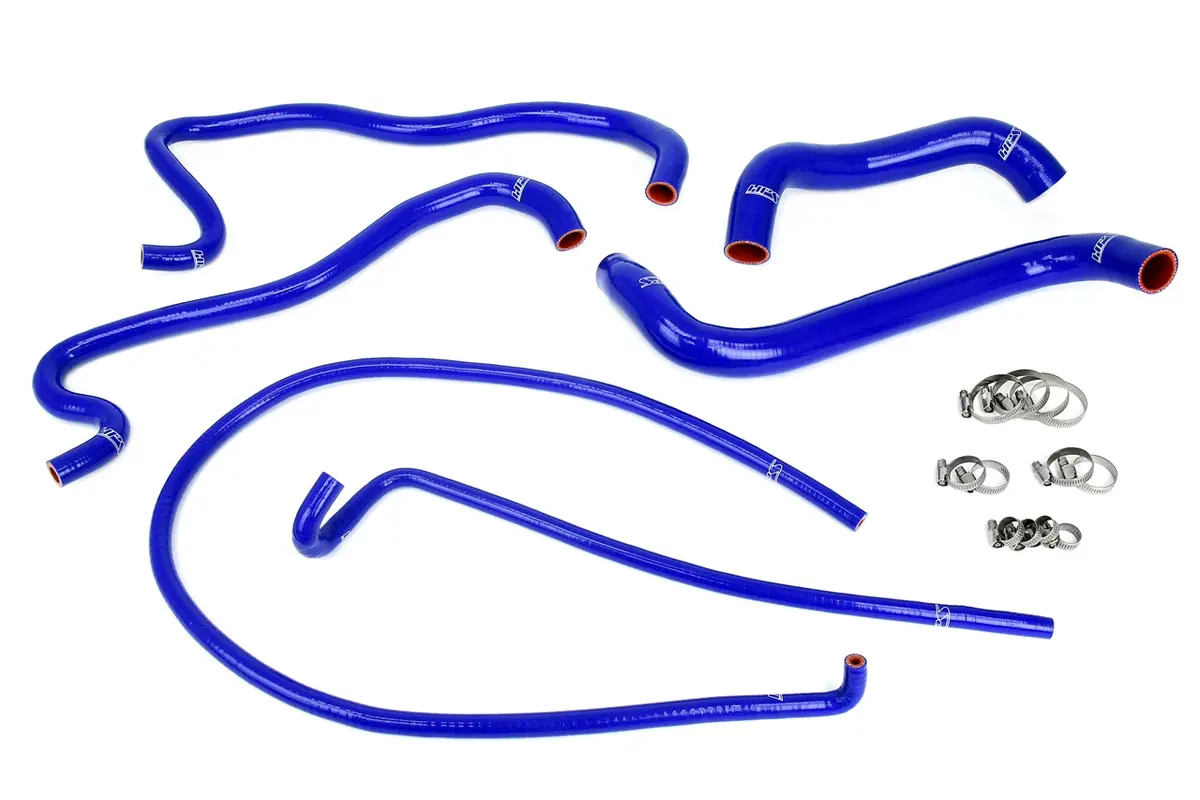 Hps Performance High Temp Reinforced Silicone Radiator Coolant Hose Kit, Blue, 57-1861-Blue 1