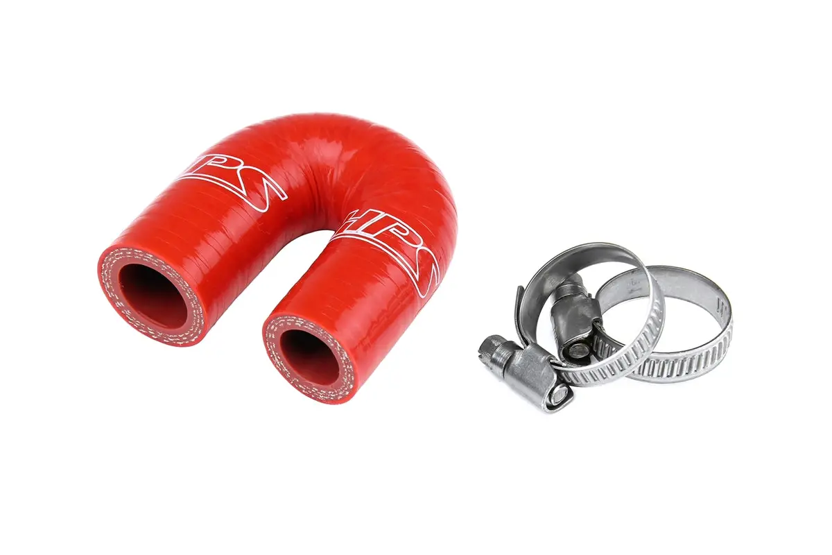Hps Performance High Temp Reinforced Silicone Heater Core Bypass Loop Coolant Hose Ls Lt Lq, Red, 57-1864-Red 1