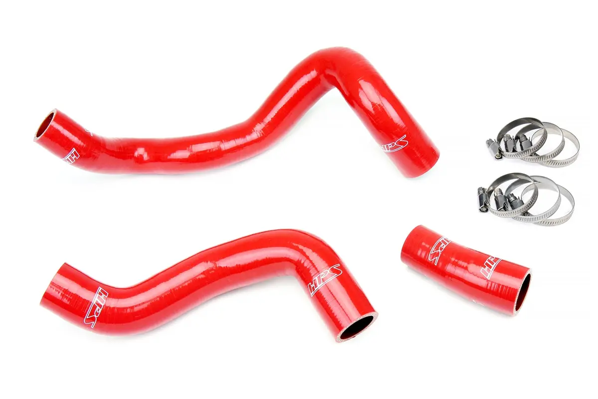Hps Performance High Temp Reinforced Silicone Radiator Coolant Hose Kit, Red, 57-1886-Red 1