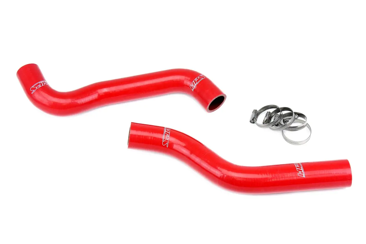 Hps Performance High Temp Reinforced Silicone Radiator Coolant Hose Kit, Red, 57-1887-Red 1
