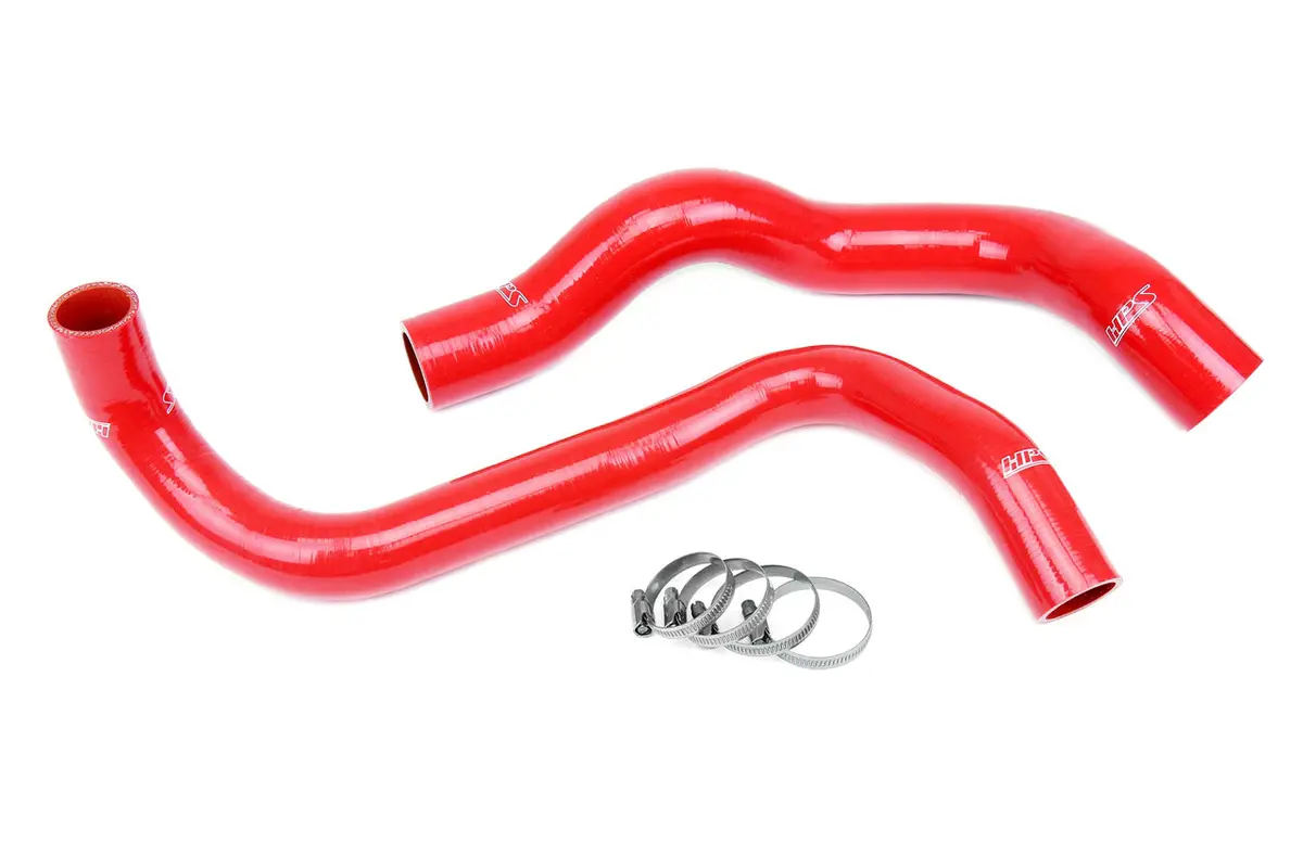 Hps Performance High Temp Reinforced Silicone Radiator Coolant Hose Kit, Red, 57-1902-Red 1