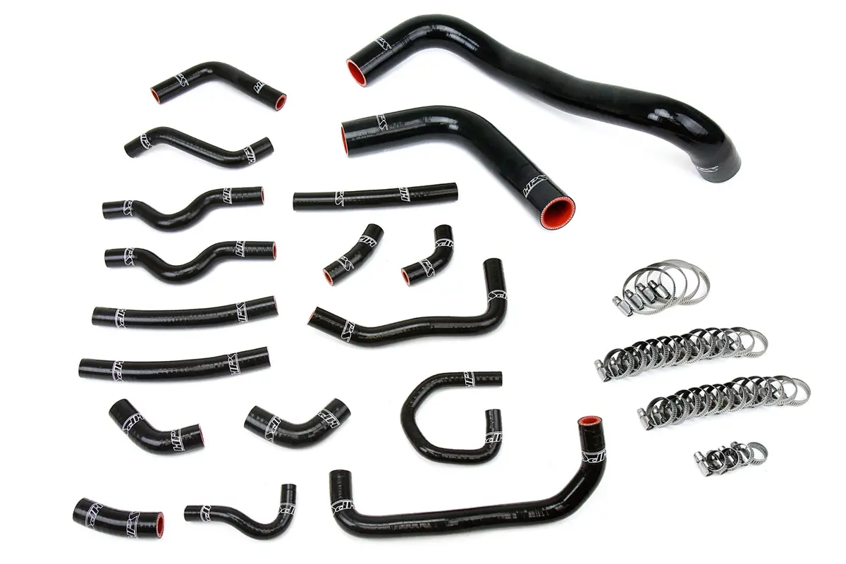 Hps Performance High Temp Reinforced Silicone Radiator And Heater Coolant Hose Kit, Black, 57-1914-Blk 1