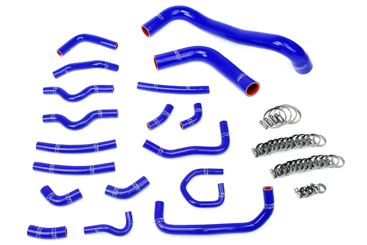 Hps Performance High Temp Reinforced Silicone Radiator And Heater Coolant Hose Kit, Blue, 57-1914-Blue 1
