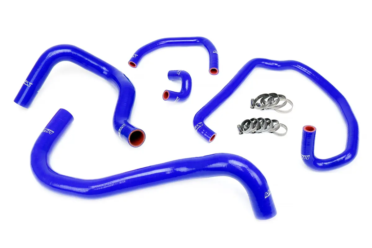 Hps Performance High Temp Reinforced Silicone Radiator And Heater Coolant Hose Kit, Blue, 57-1921-Blue 1