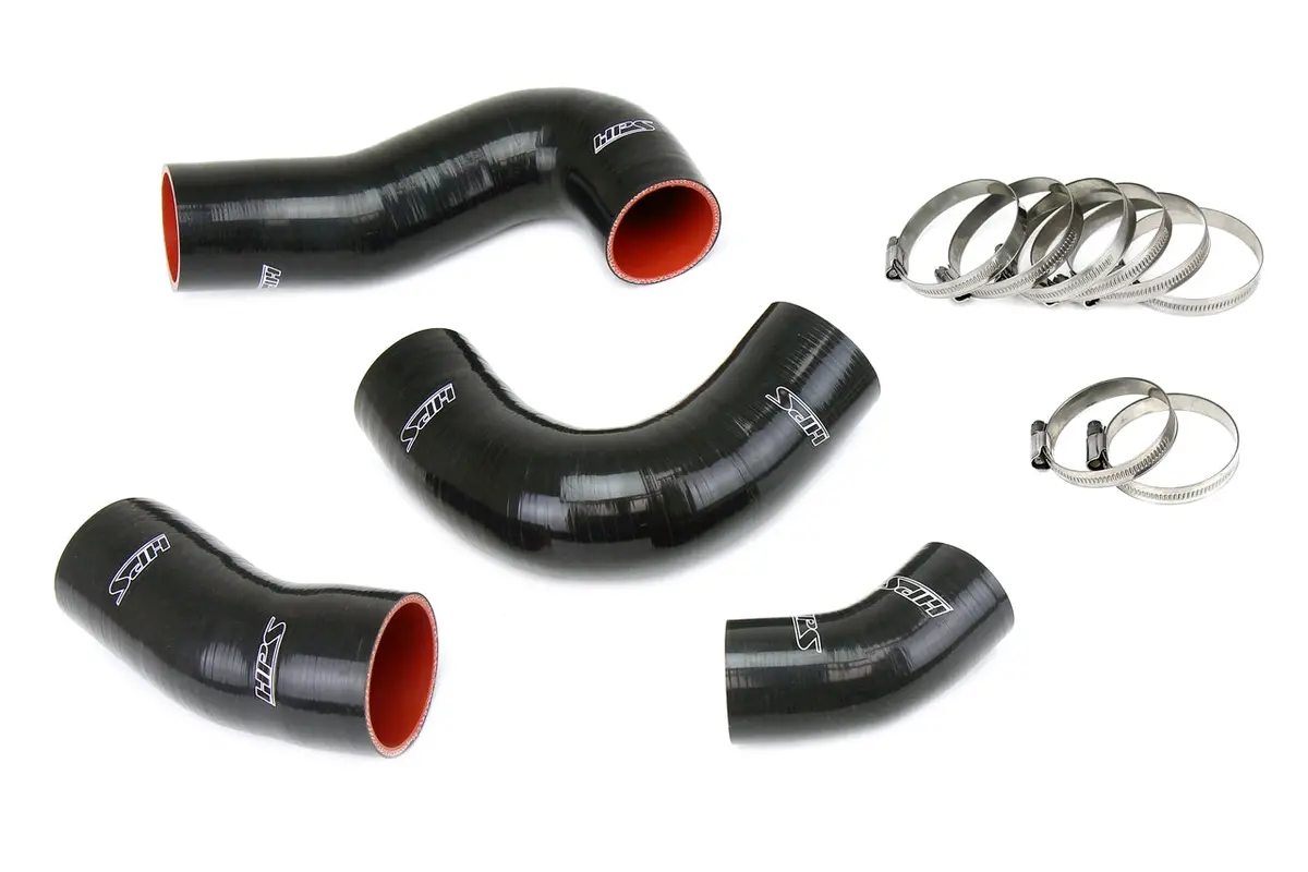 Hps Performance High Temp Reinforced Silicone Intercooler Hose Boots Kit, Black, 57-1949-Blk 1
