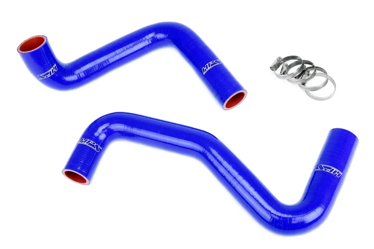 Hps Performance High Temp Reinforced Silicone Radiator Coolant Hose Kit, Blue, 57-1956-Blue 1