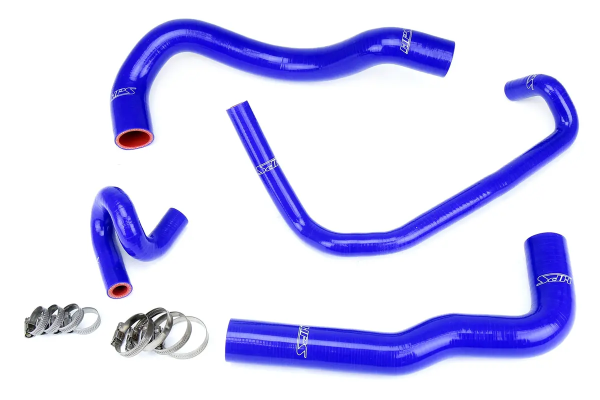 Hps Performance High Temp Reinforced Silicone Radiator Coolant Hose Kit, Blue, 57-1960-Blue 1