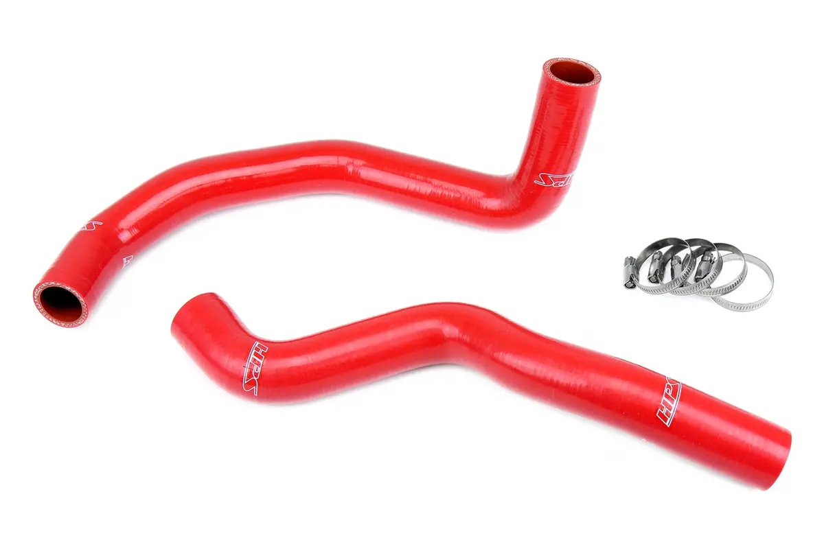 Hps Performance High Temp Reinforced Silicone Radiator Coolant Hose Kit, Red, 57-1967-Red 1