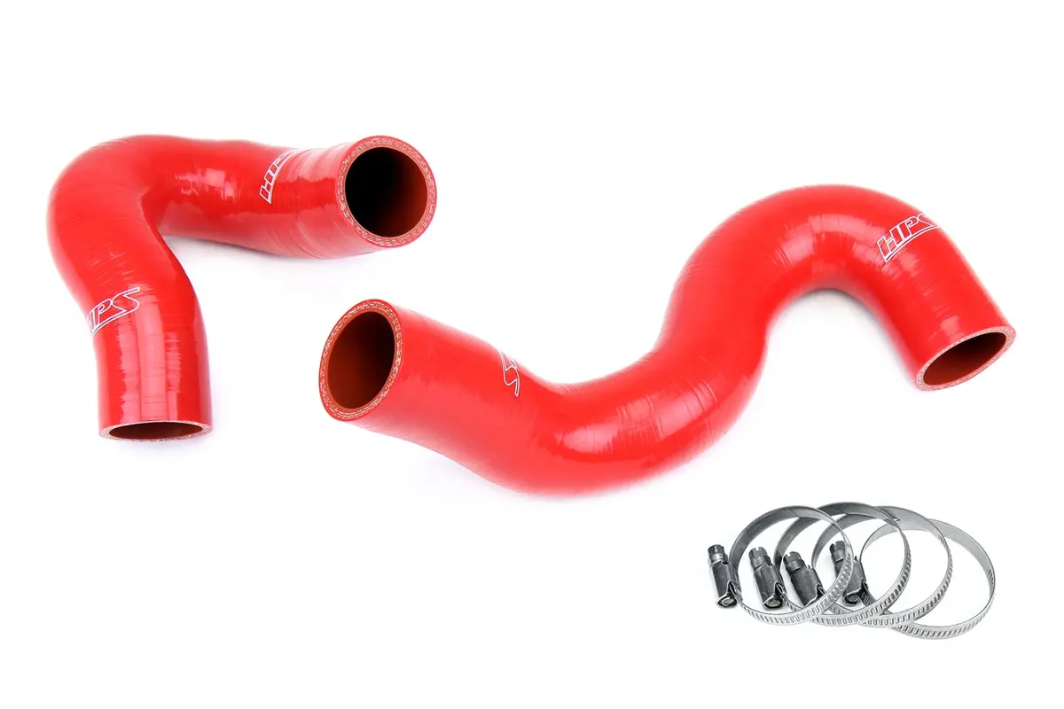 Hps Performance High Temp Reinforced Silicone Radiator Coolant Hose Kit, Red, 57-1968-Red 1