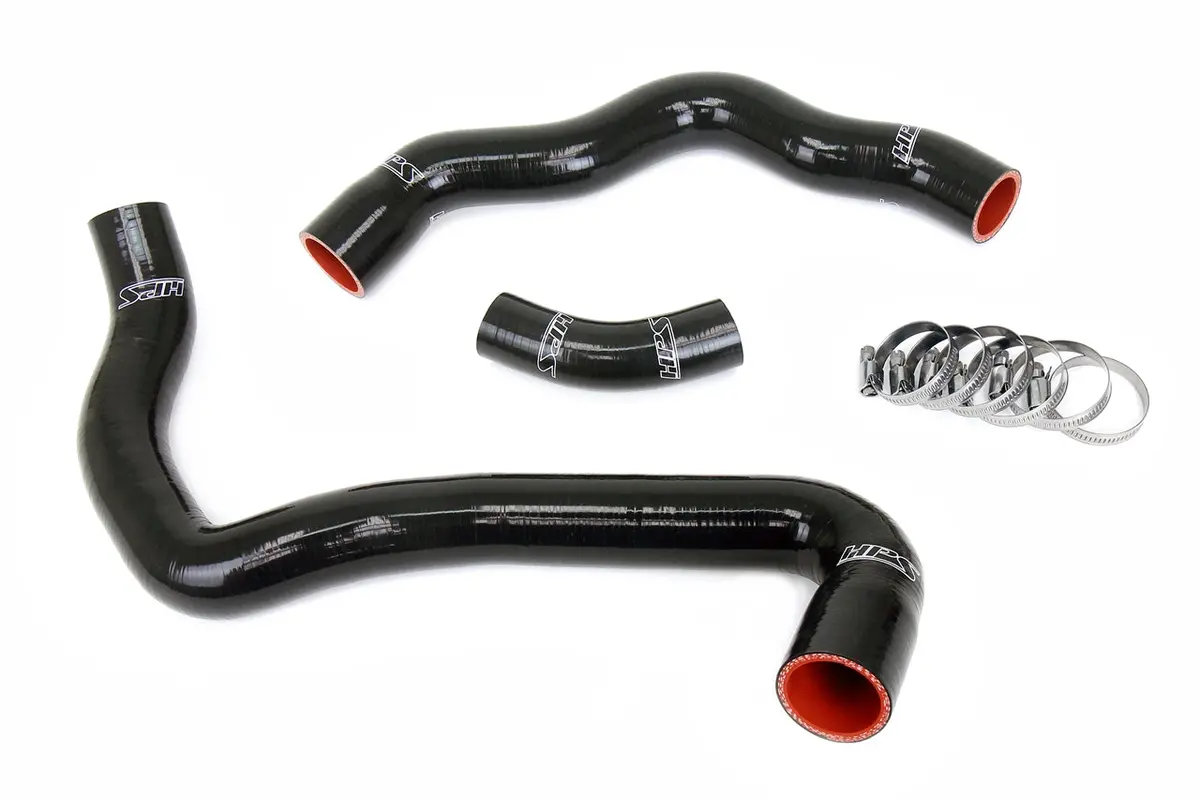 Hps Performance High Temp Reinforced Silicone Radiator Coolant Hose Kit, Black, 57-1970-Blk 1