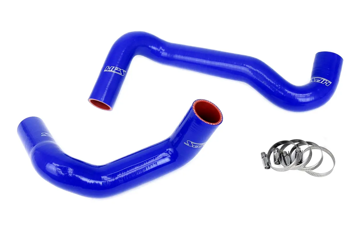 Hps Performance High Temp Reinforced Silicone Radiator Coolant Hose Kit, Blue, 57-1991-Blue 1
