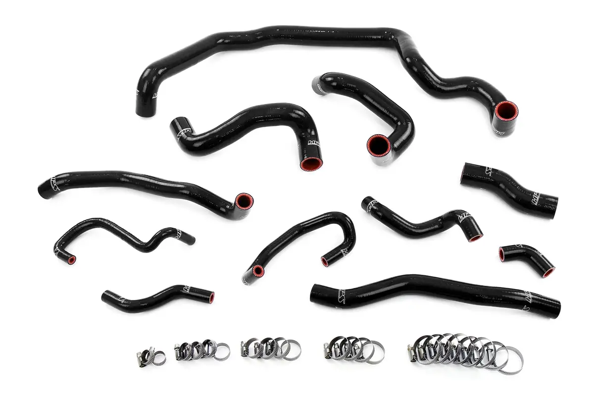 Hps Performance High Temp Reinforced Silicone Radiator, Heater, Water Pump, And Expansion Tank Coolant Hose Kit, Black, 57-1995-Blk 1