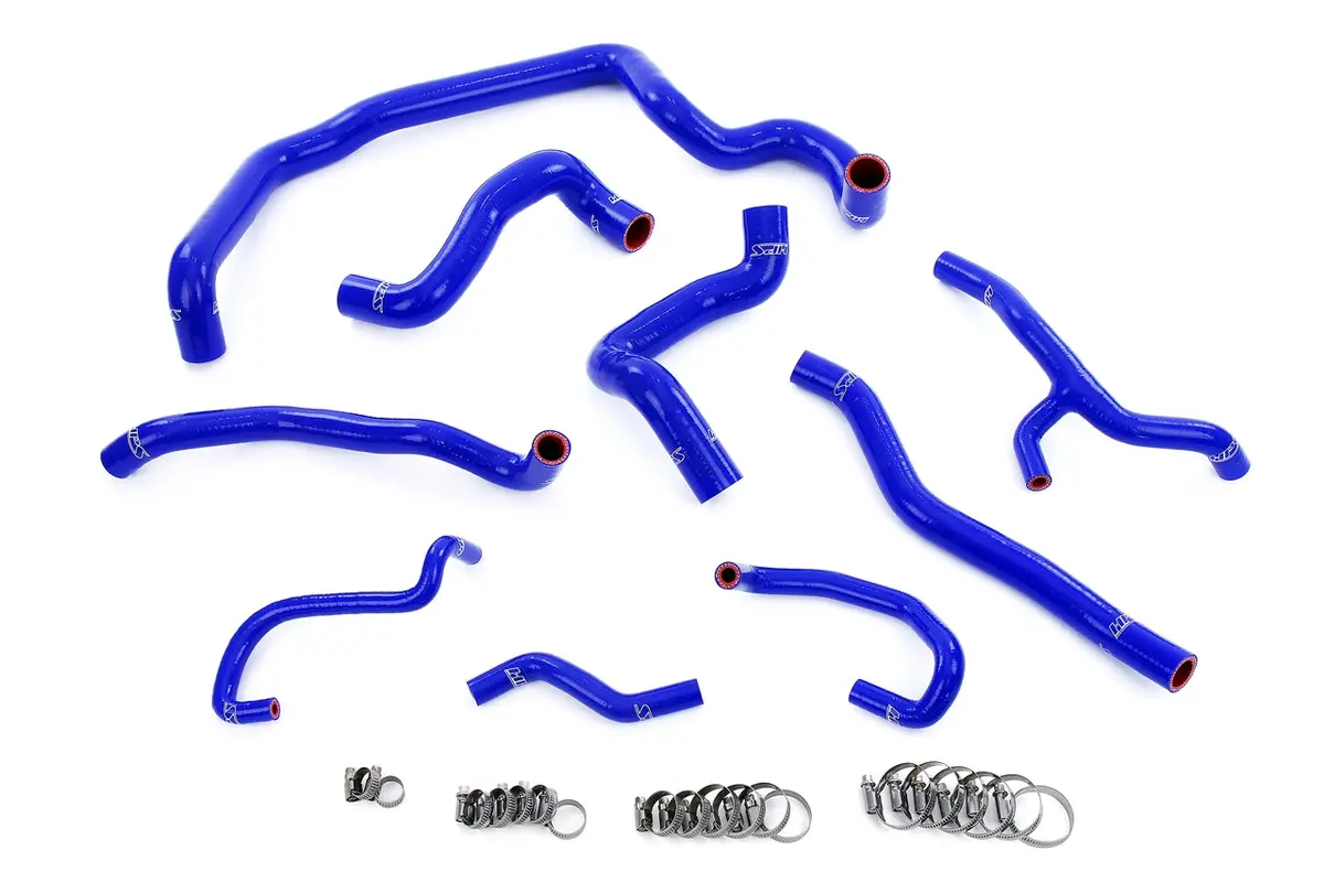 Hps Performance High Temp Reinforced Silicone Radiator, Heater, Water Pump, And Expansion Tank Coolant Hose Kit, Blue, 57-1997-Blue 1