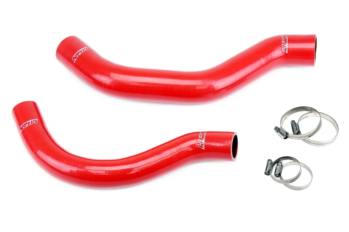 Hps Performance High Temp Reinforced Silicone Radiator Coolant Hose Kit, Red, 57-2001-Red 1